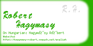 robert hagymasy business card